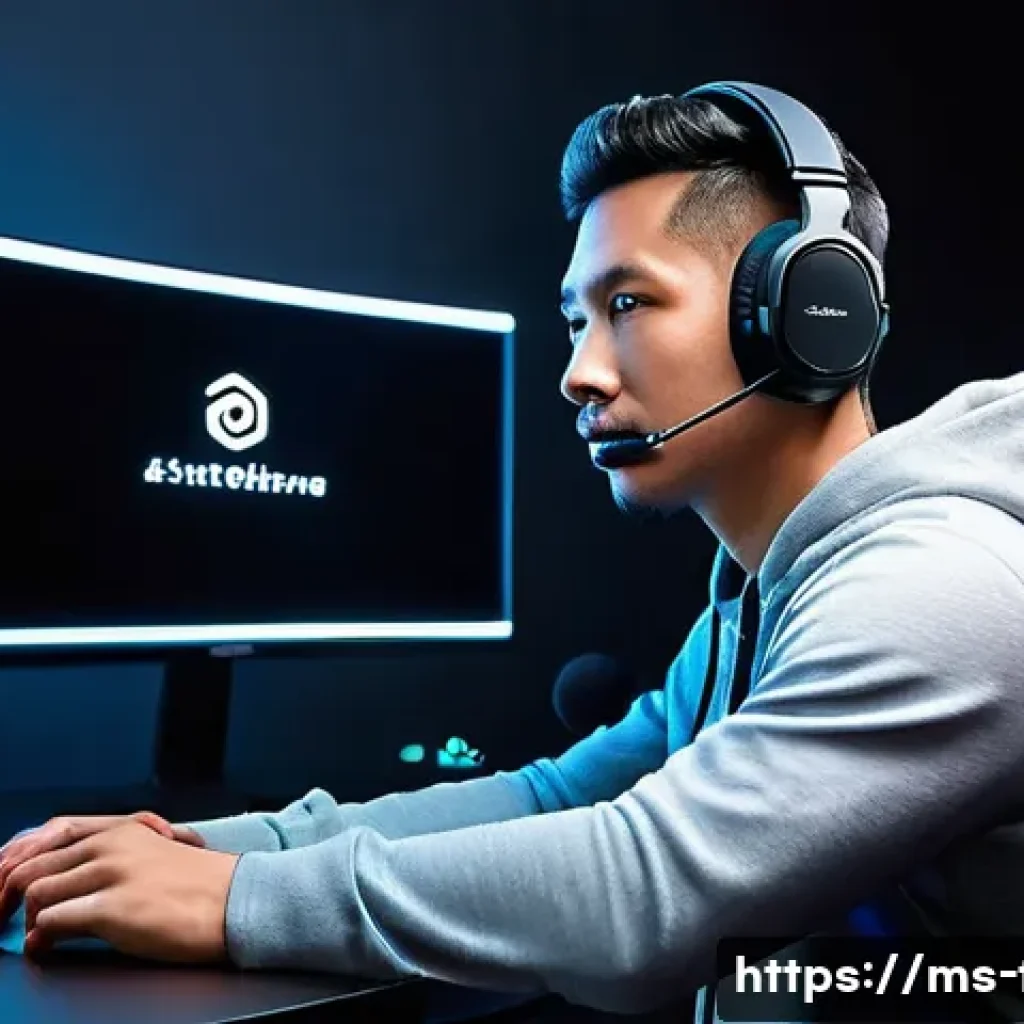 FPS 게임별 추천 헤드셋 - A professional Malaysian gamer wearing a sleek SteelSeries Arctis 7 wireless gaming headset with mem...